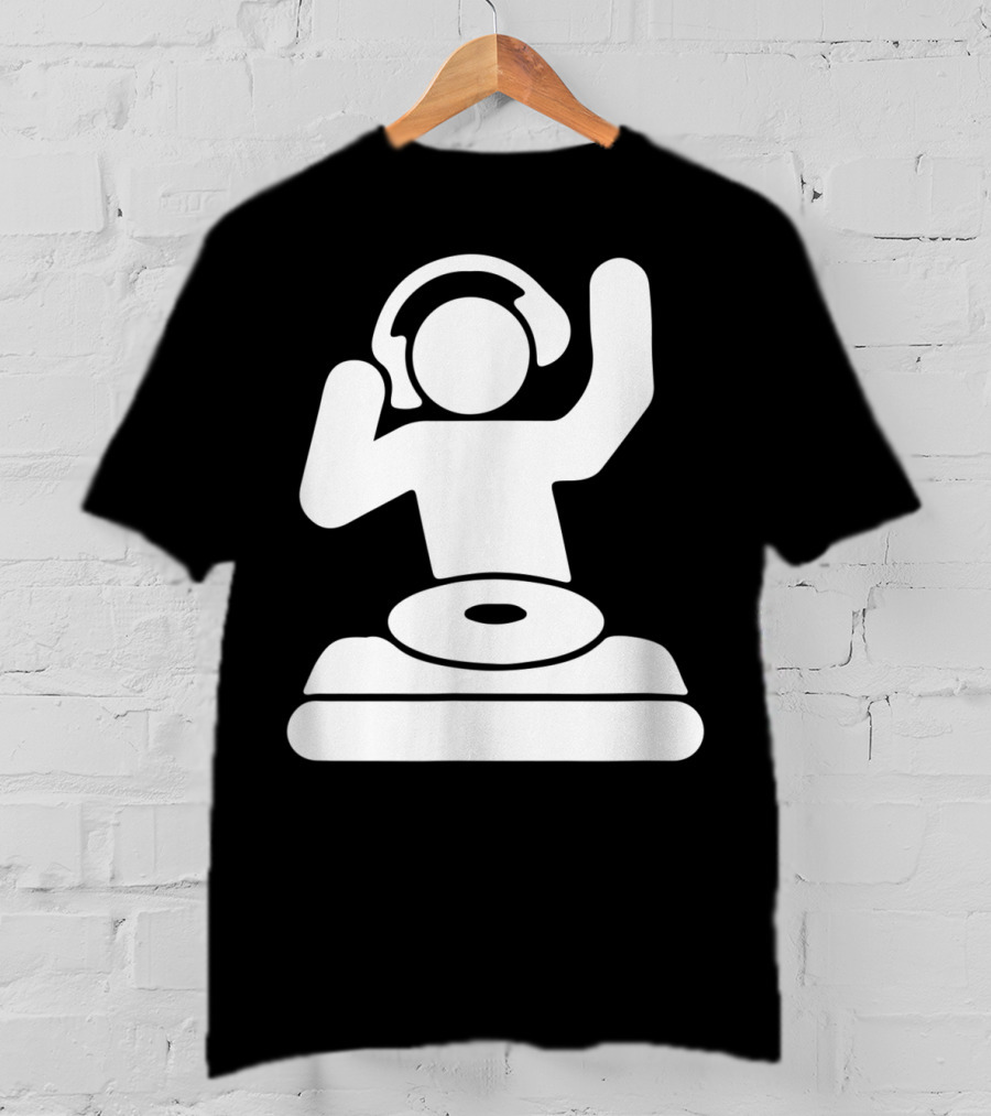 Dj Vinyl Turntable Music Mixer Headphones T-Shirt