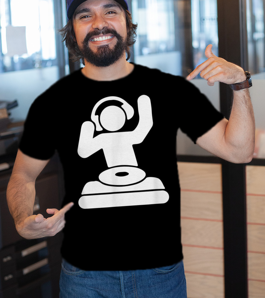 Dj Vinyl Turntable Music Mixer Headphones T-Shirt