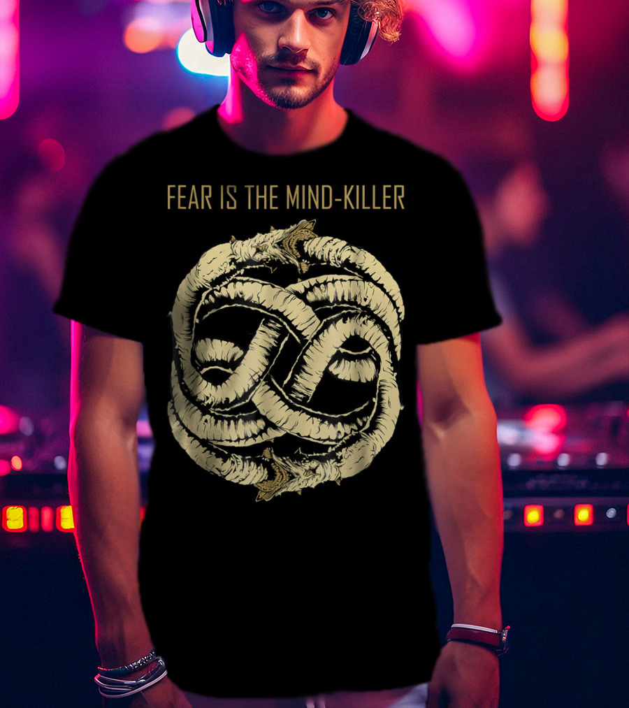 Fear Is The Mind Killer Ouroboros Symbol Dune T-Shirt