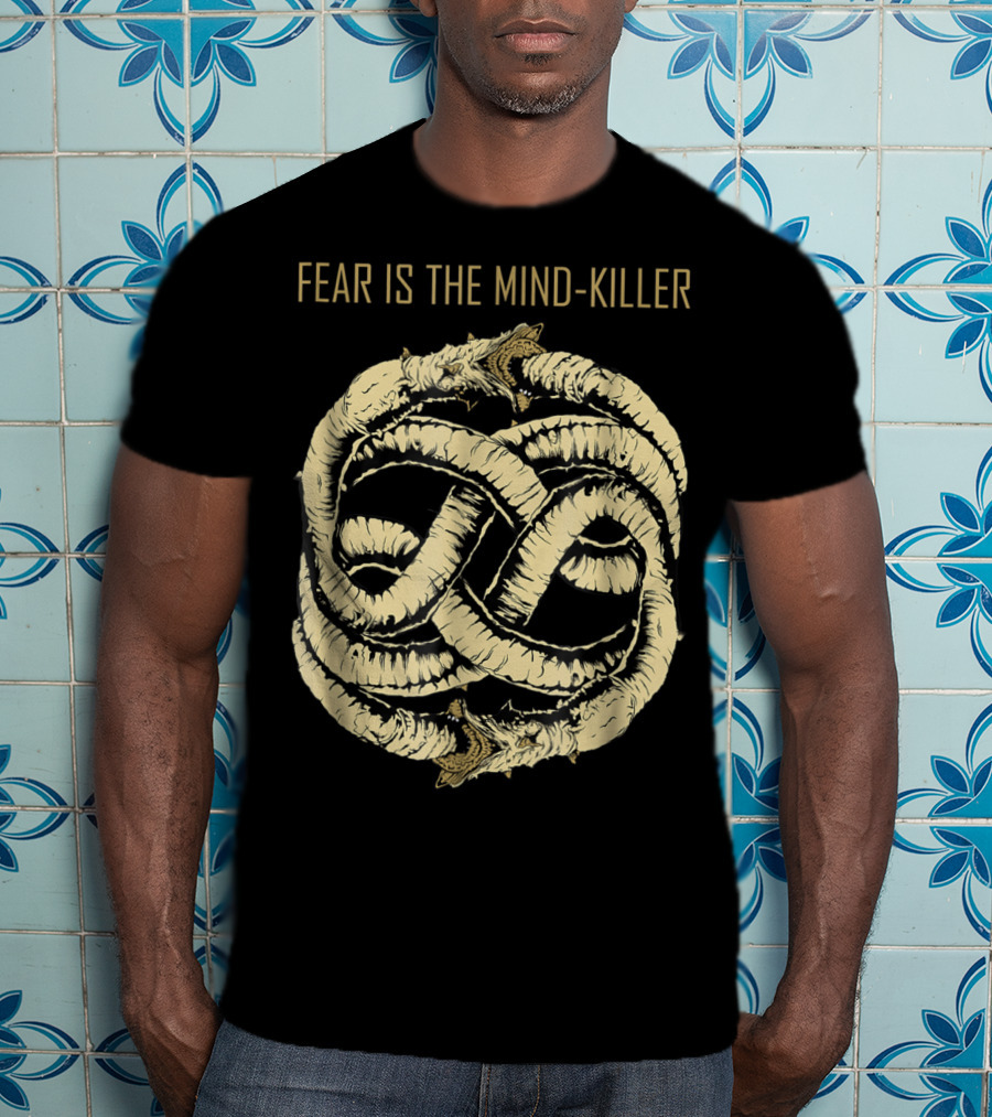Fear Is The Mind Killer Ouroboros Symbol Dune T-Shirt
