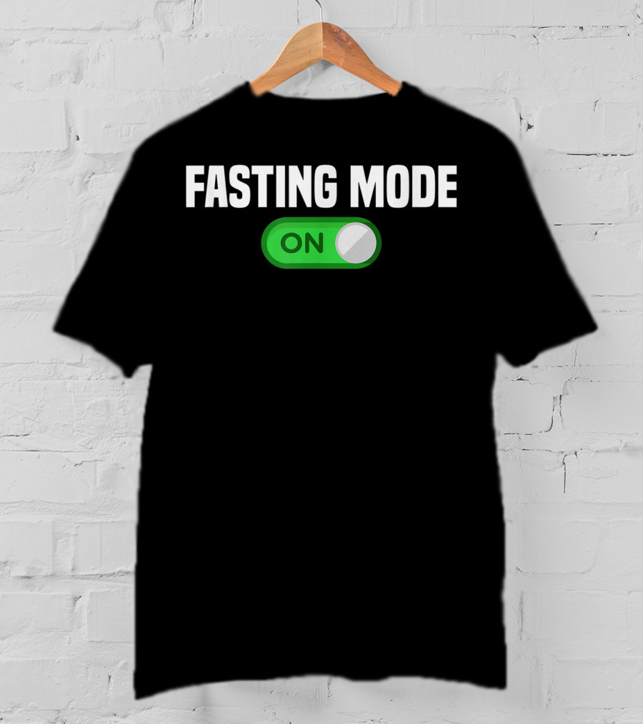 Fasting Mode On Nerdy Intermittent Fasting Switch Button T-Shirt