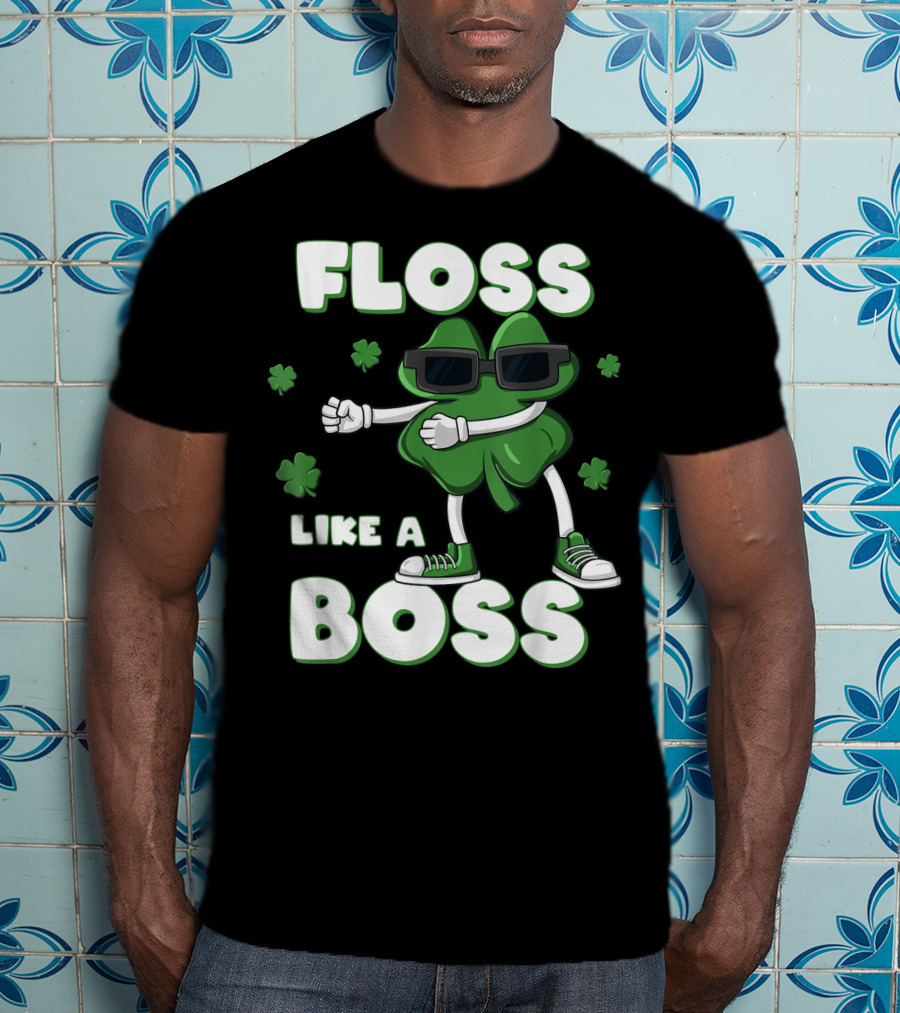Floss Like A Boss Shamrock Shades Dance T-Shirt