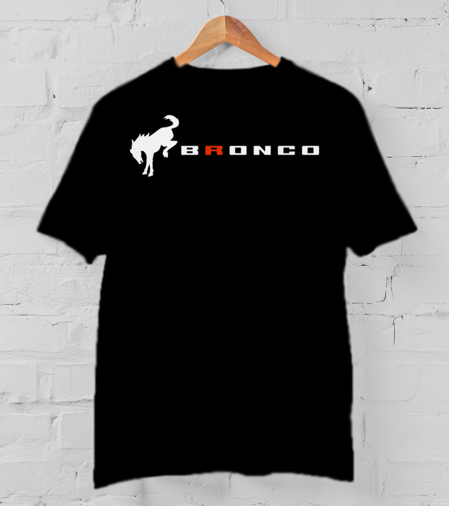 Bronco Logo With Bucking Horse T-Shirt