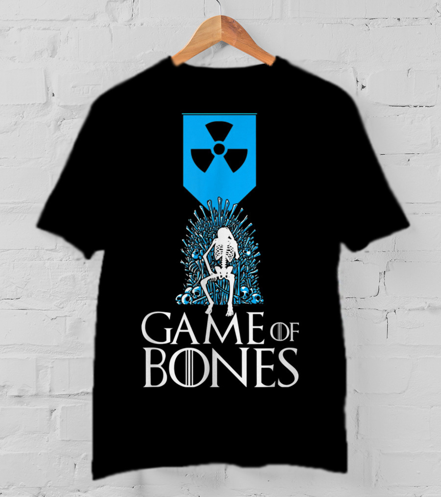 Game Of Bones Radiology Xrays Skeleton Throne Nuclear T-Shirt