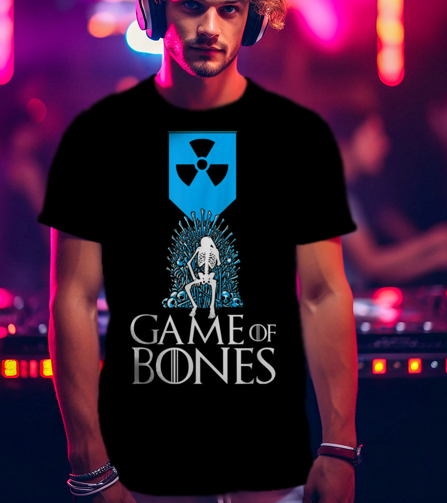 Game Of Bones Radiology Xrays Skeleton Throne Nuclear T-Shirt