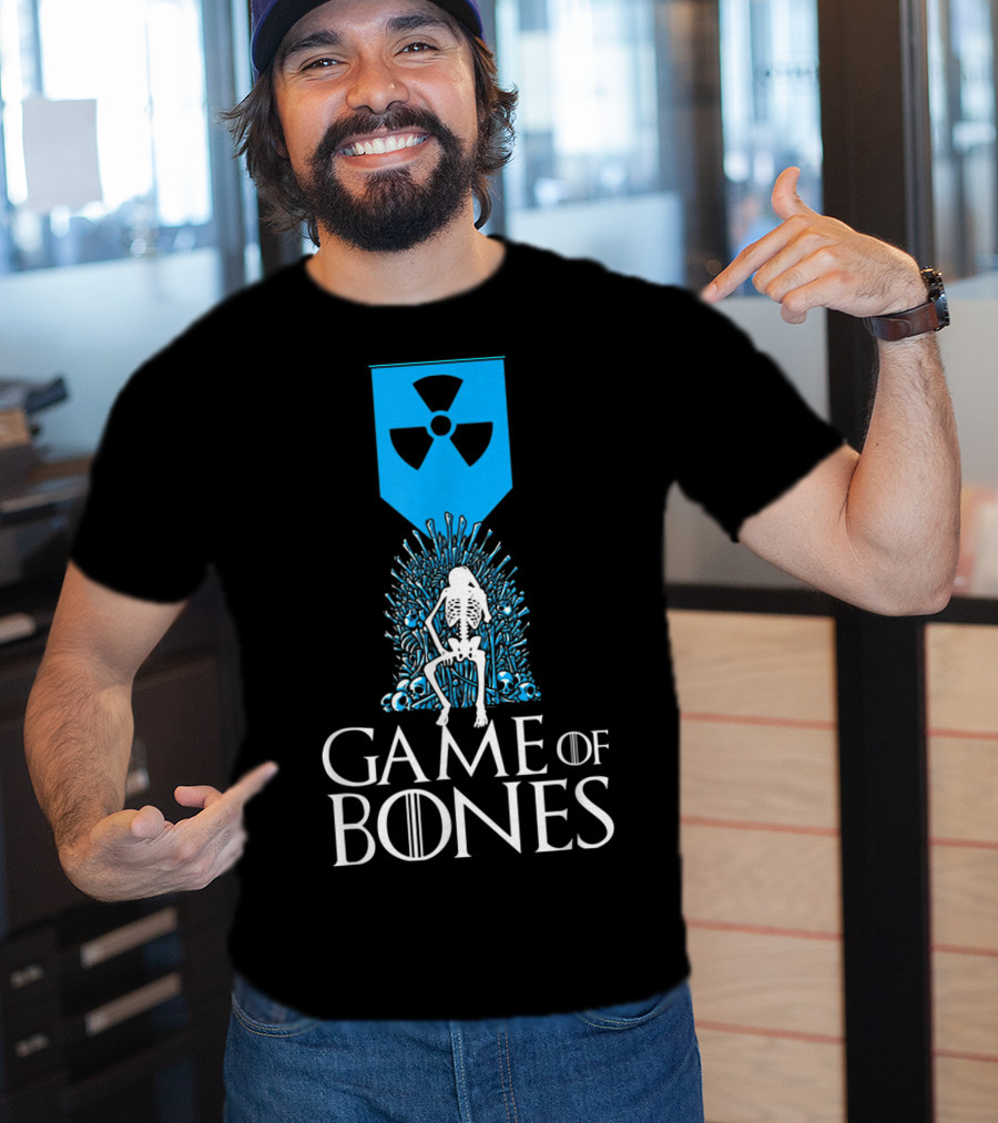 Game Of Bones Radiology Xrays Skeleton Throne Nuclear T-Shirt