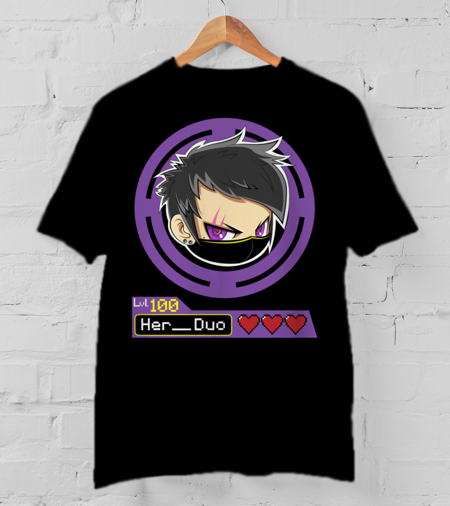 Lvl 100 Her Duo Gamer Couple T-Shirt