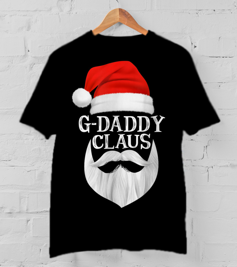 G-Daddy Claus Christmas Beard Santa Hat T-Shirt