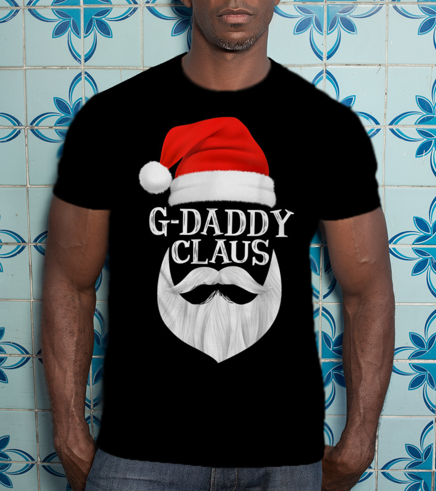 G-Daddy Claus Christmas Beard Santa Hat T-Shirt