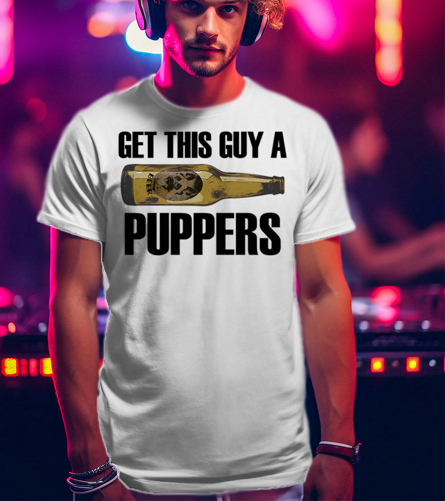 Get This Guy A Puppers Beer Bottle Iconic T-Shirt
