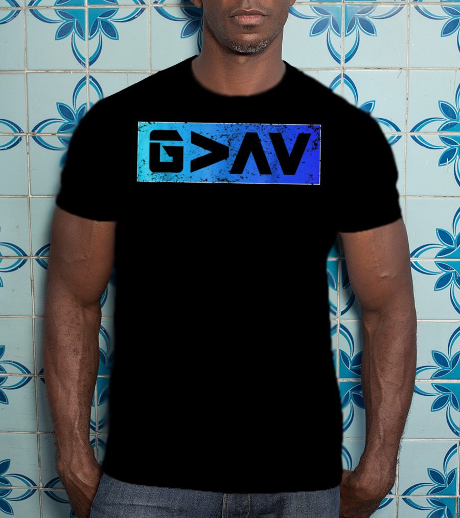G>∧∨ Blue Gradient Spiritual T-Shirt