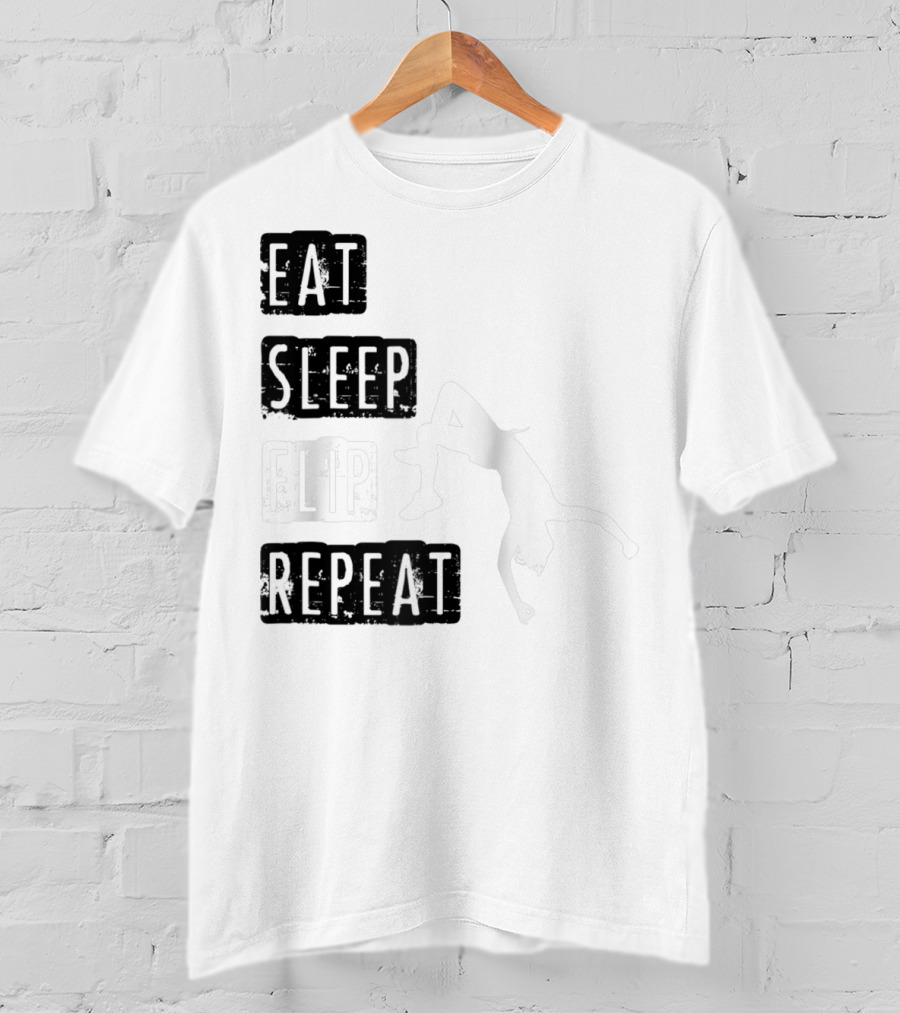 Gymnastics Eat Sleep Flip Repeat Gymnast T-Shirt