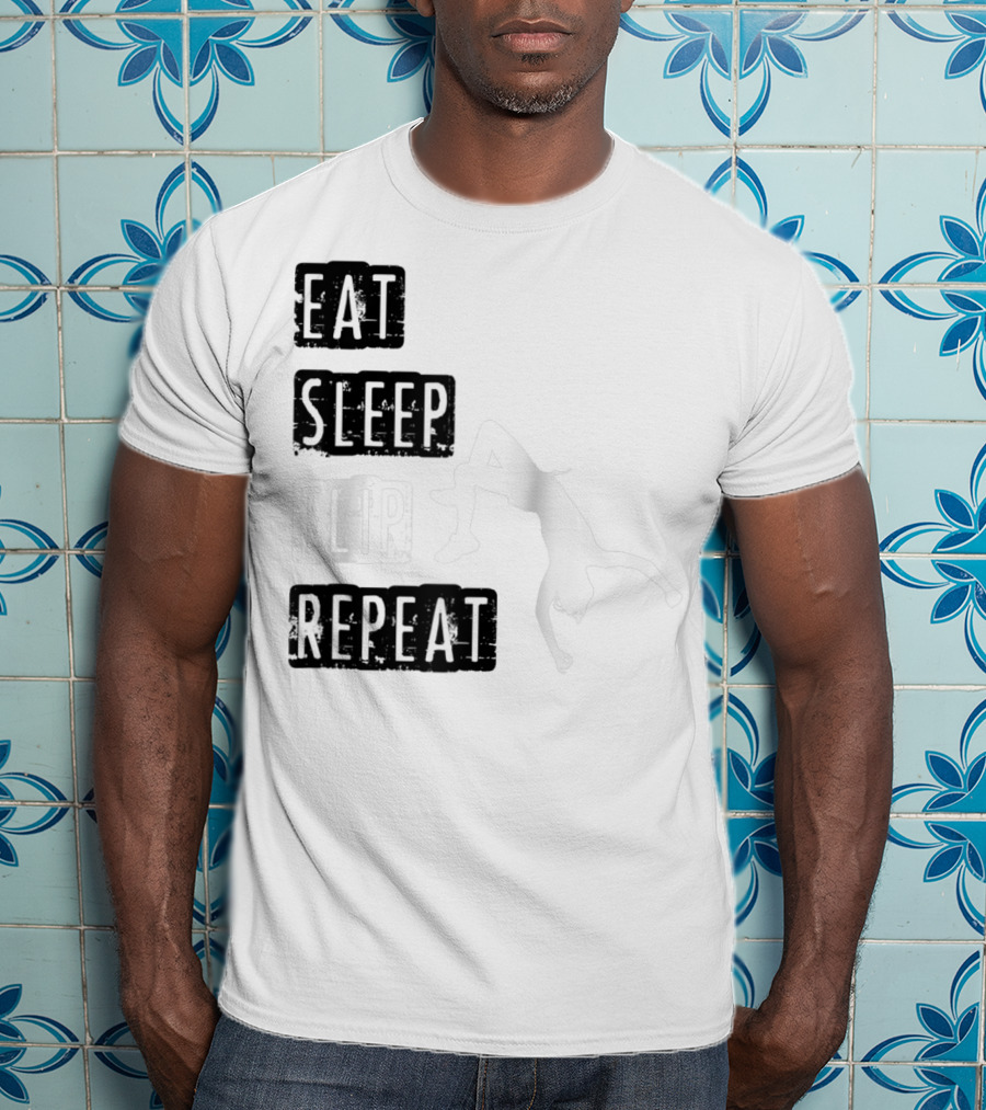 Gymnastics Eat Sleep Flip Repeat Gymnast T-Shirt