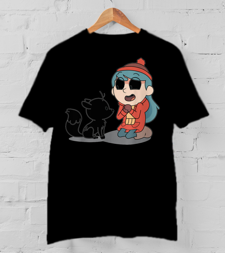 Hilda And Twig Sitting Joyfully In Winter Wear T-Shirt