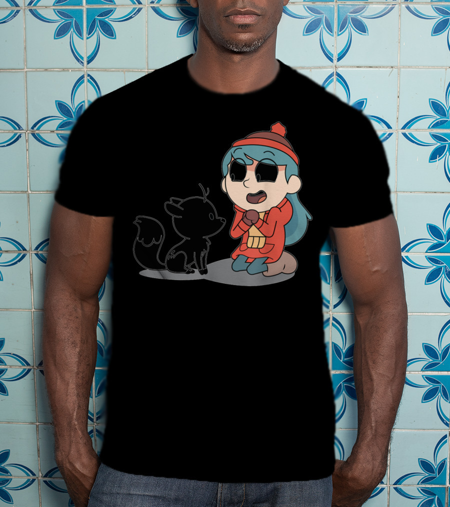 Hilda And Twig Sitting Joyfully In Winter Wear T-Shirt