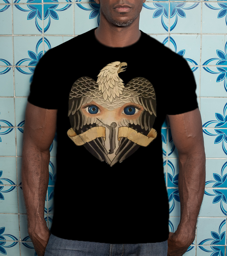 Eagle Heart With Eyes Magician Man T-Shirt