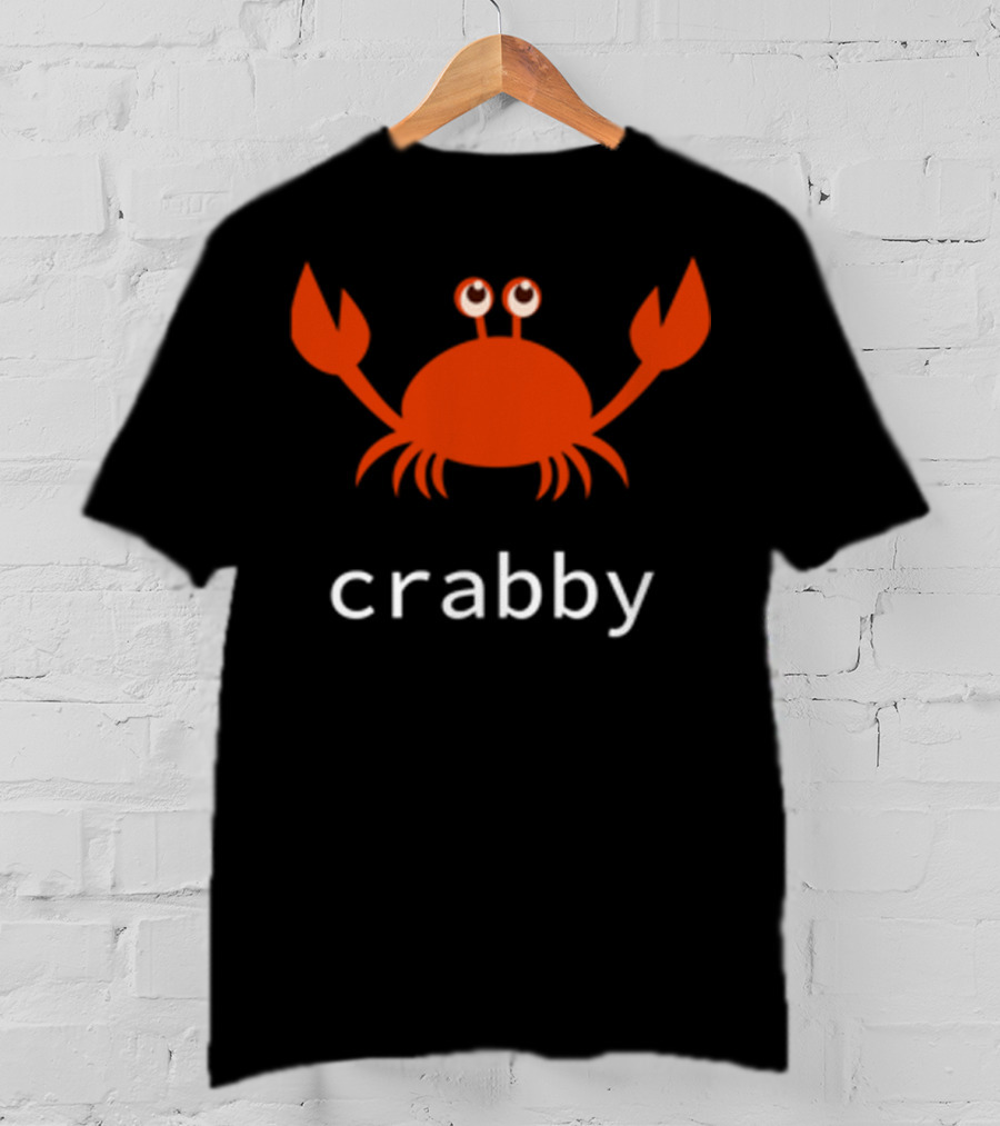 Crabby Red Crab With Googly Eyes T-Shirt