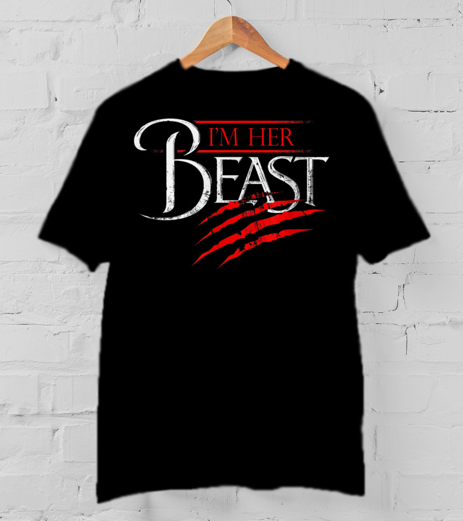 I'm Her Beast Red Claw Marks T-Shirt