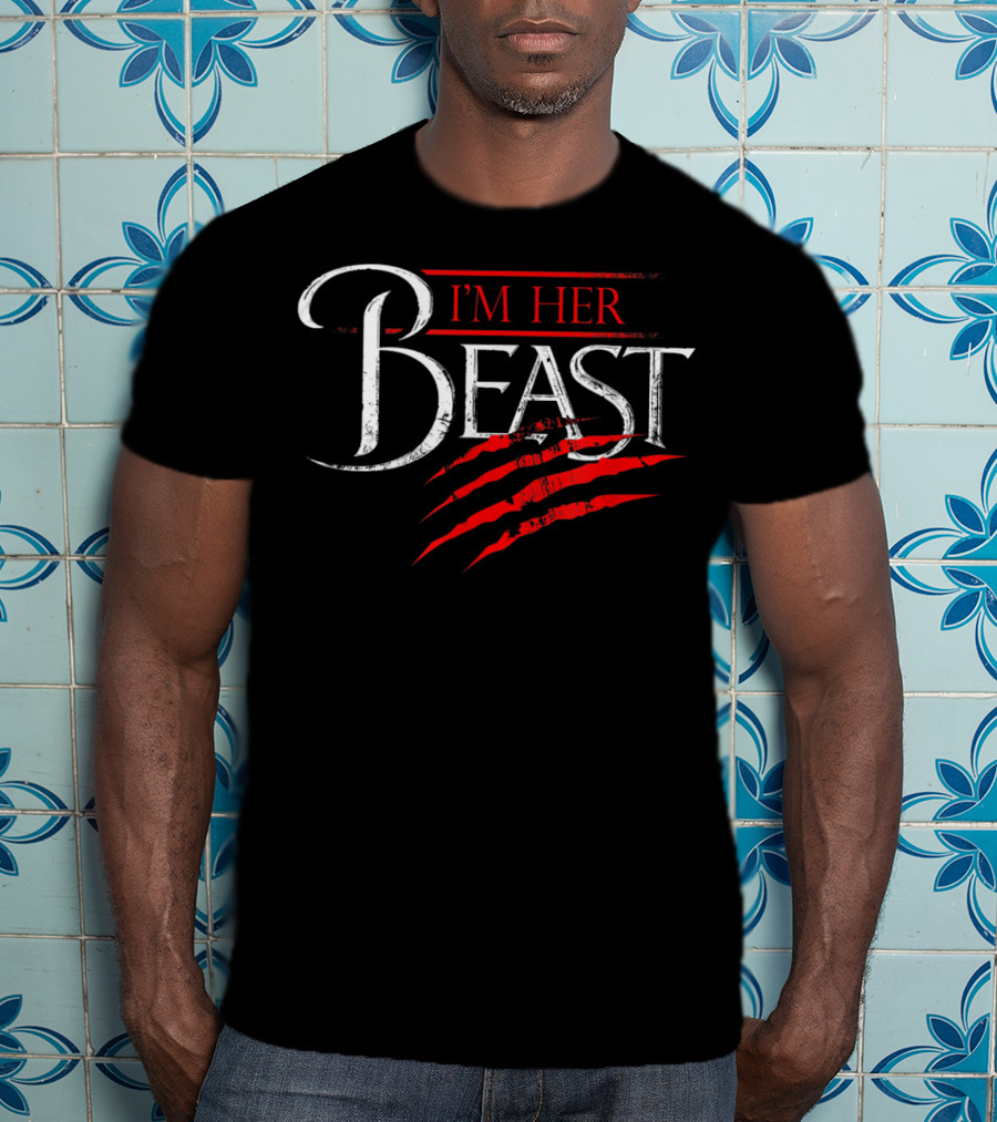 I'm Her Beast Red Claw Marks T-Shirt