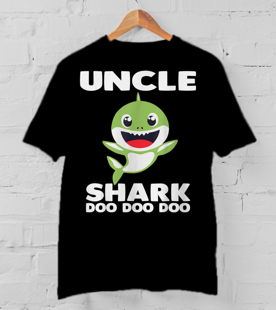 UNCLE SHARK DOO DOO DOO Baby Shark Song Inspired T-Shirt