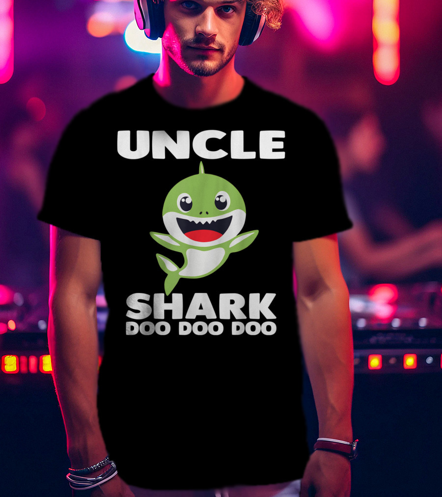 UNCLE SHARK DOO DOO DOO Baby Shark Song Inspired T-Shirt