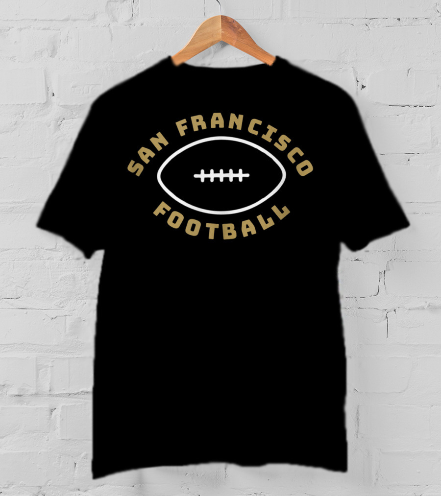 San Francisco Football Minimalist Football T-Shirt