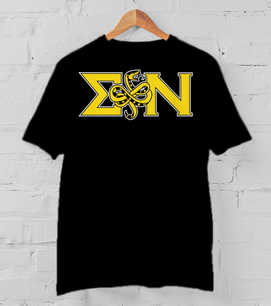 Sigma Nu Serpent Logo Classic Fit Greek Letters T-Shirt