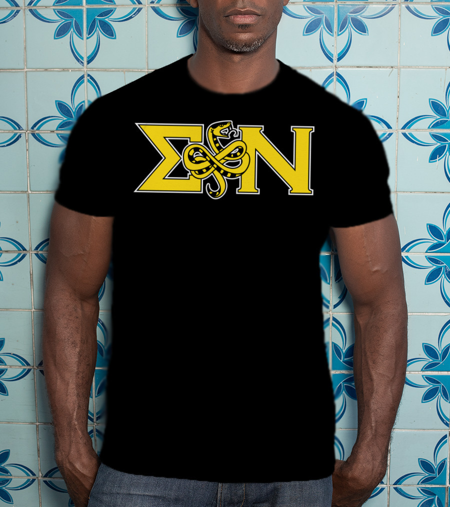 Sigma Nu Serpent Logo Classic Fit Greek Letters T-Shirt
