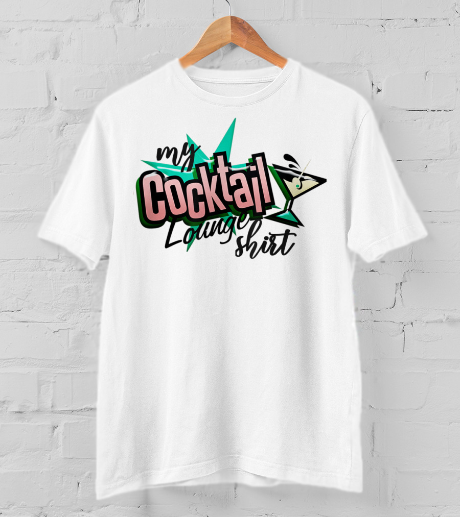My Cocktail Lounge Shirt Martini Starburst T-Shirt