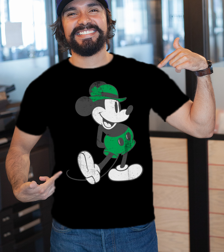 Disney Mickey Mouse Classic Green St. Patrick's Day Edition T-Shirt