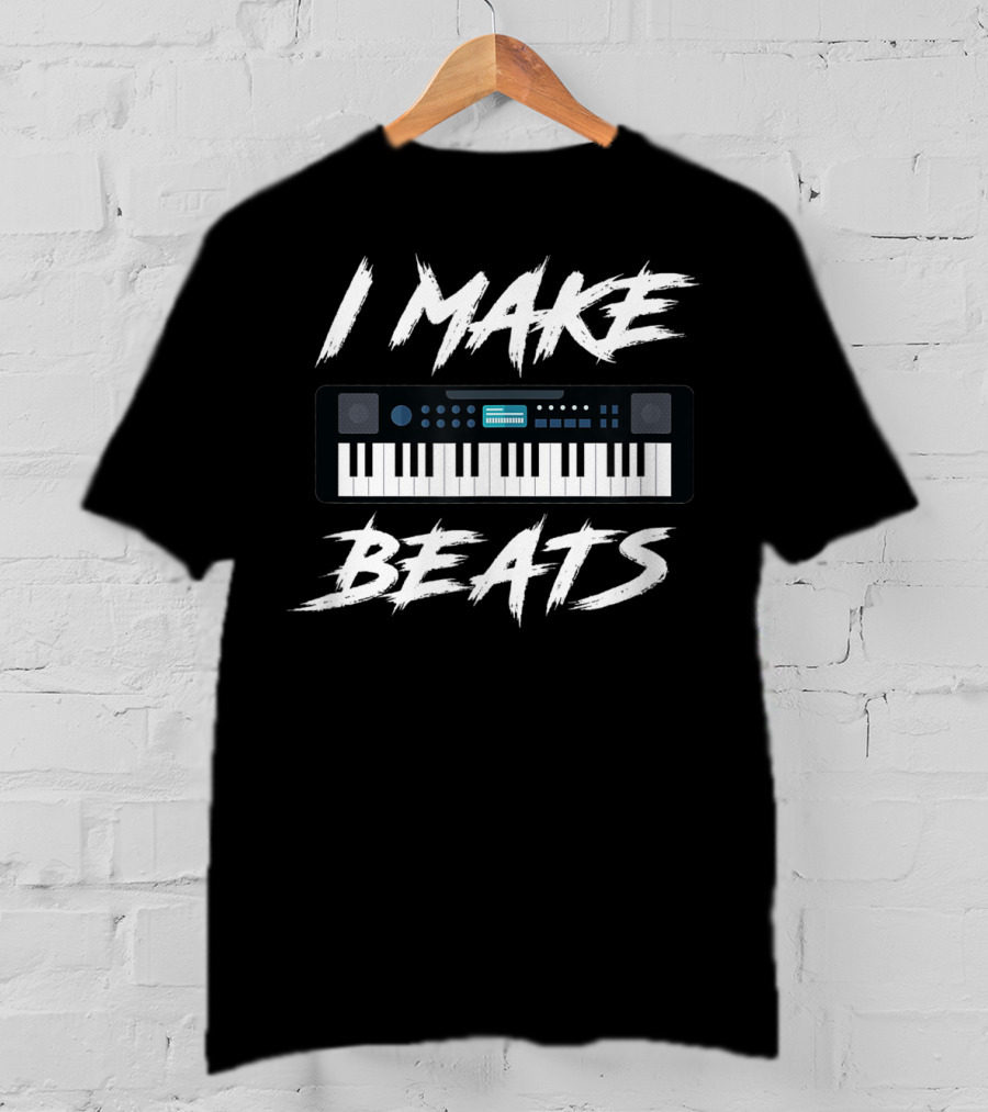 I Make Beats Keyboard DJ Audio Music Producer T-Shirt