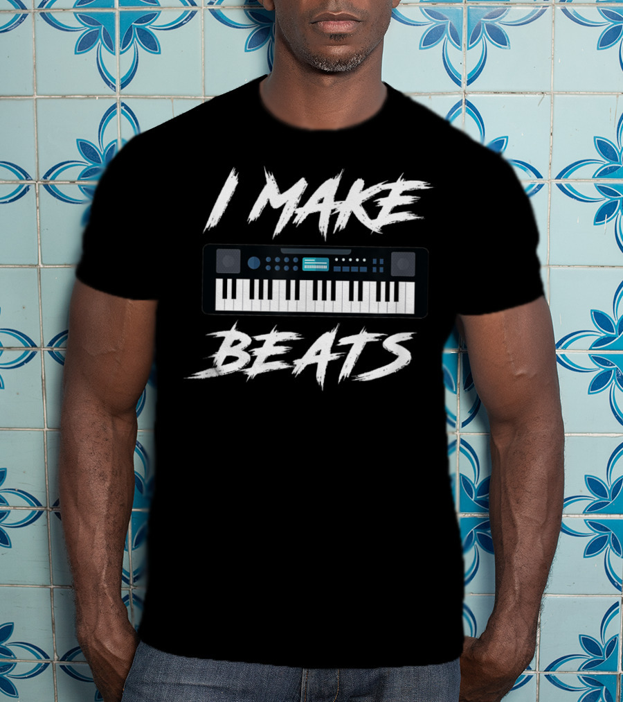 I Make Beats Keyboard DJ Audio Music Producer T-Shirt