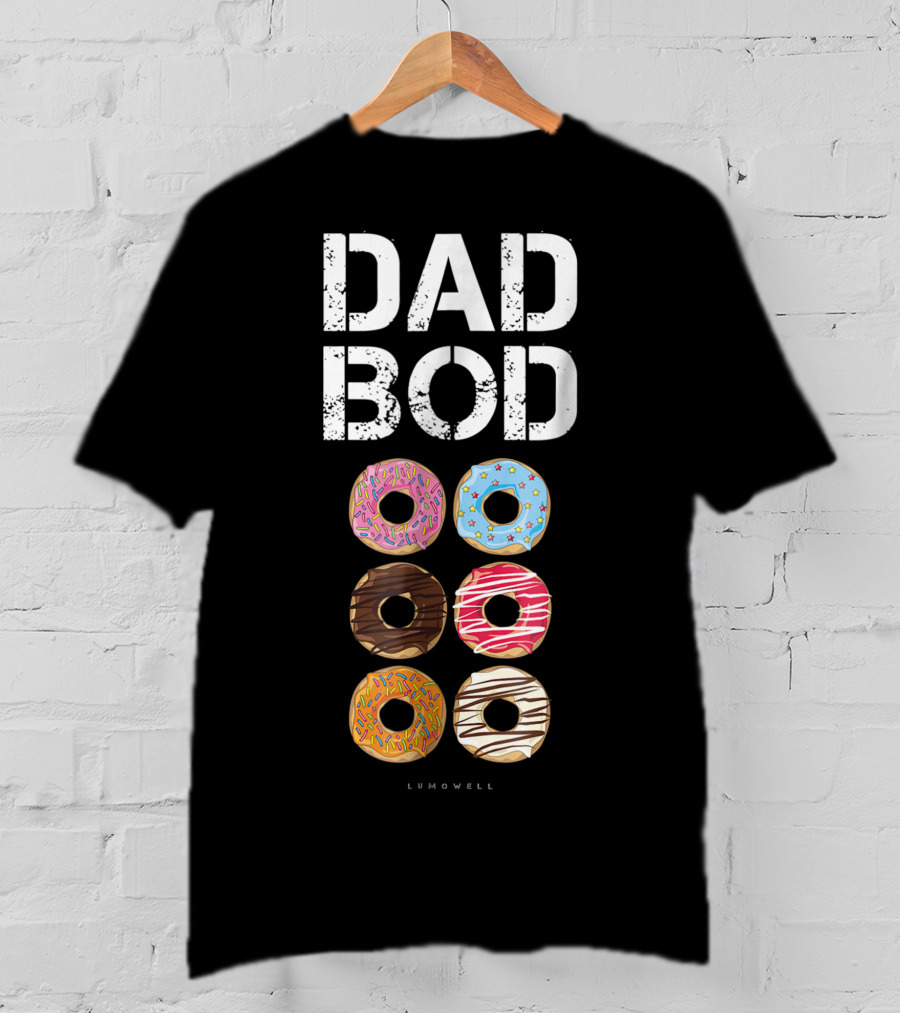Dad Bod Donut Six Pack Daddy Gym Lumowell T-Shirt