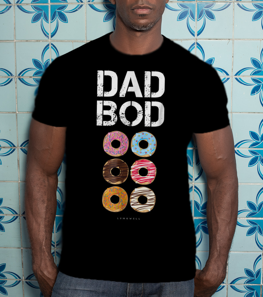 Dad Bod Donut Six Pack Daddy Gym Lumowell T-Shirt
