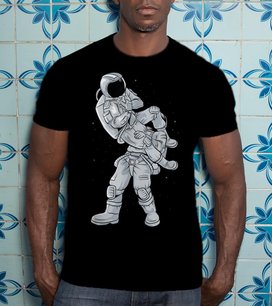 Galaxy Astronaut Armbar BJJ Jiujitsu Technique T-Shirt