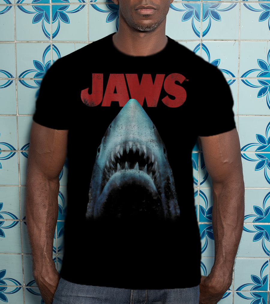 Jaws Classic Movie Shark Closeup T-Shirt