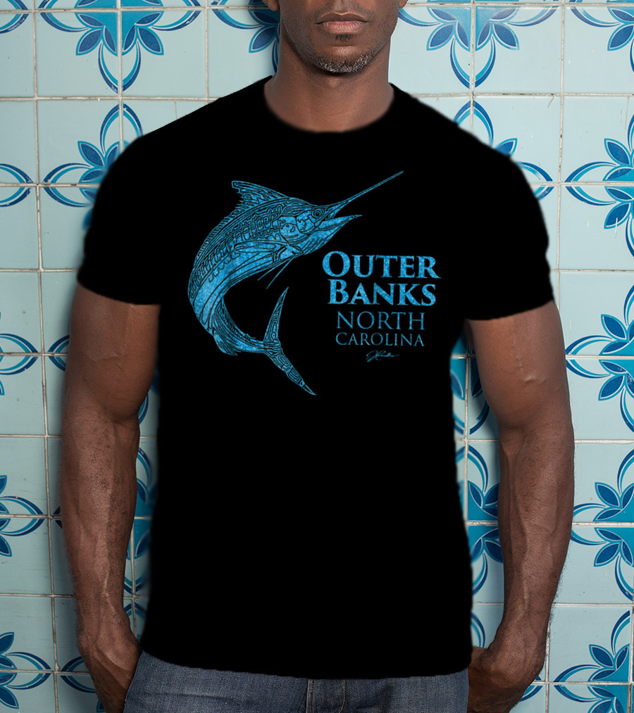 Outer Banks North Carolina Marlin Jcombs T-Shirt