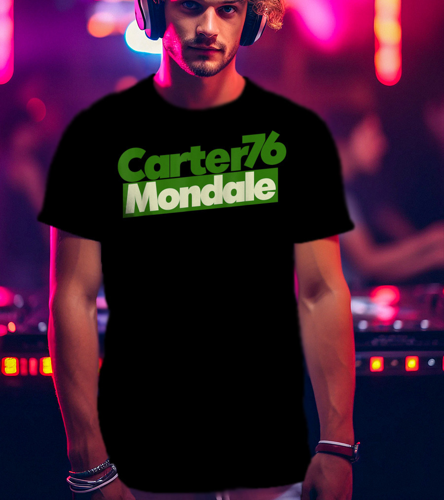 Carter Mondale 76 Vintage Political Campaign T-Shirt
