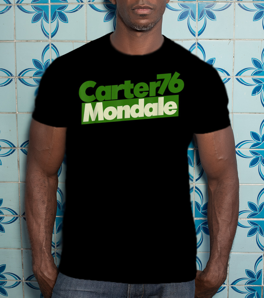 Carter Mondale 76 Vintage Political Campaign T-Shirt