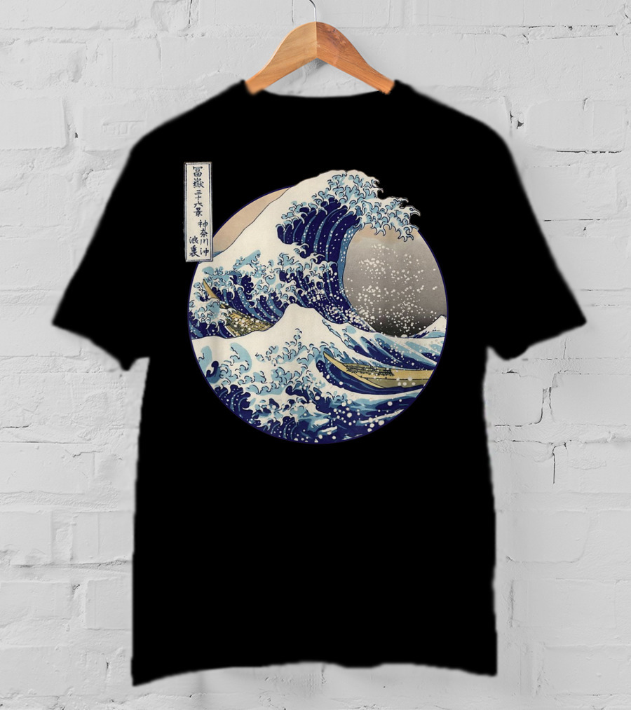 Kanagawa Japanese The Great Wave Off Kanagawa Classic Ukiyo-e T-Shirt