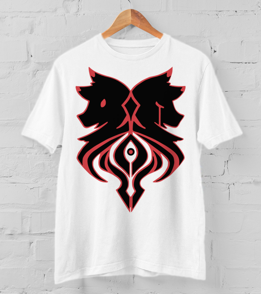 Aaron Lycan Twin Wolf Emblem T-Shirt