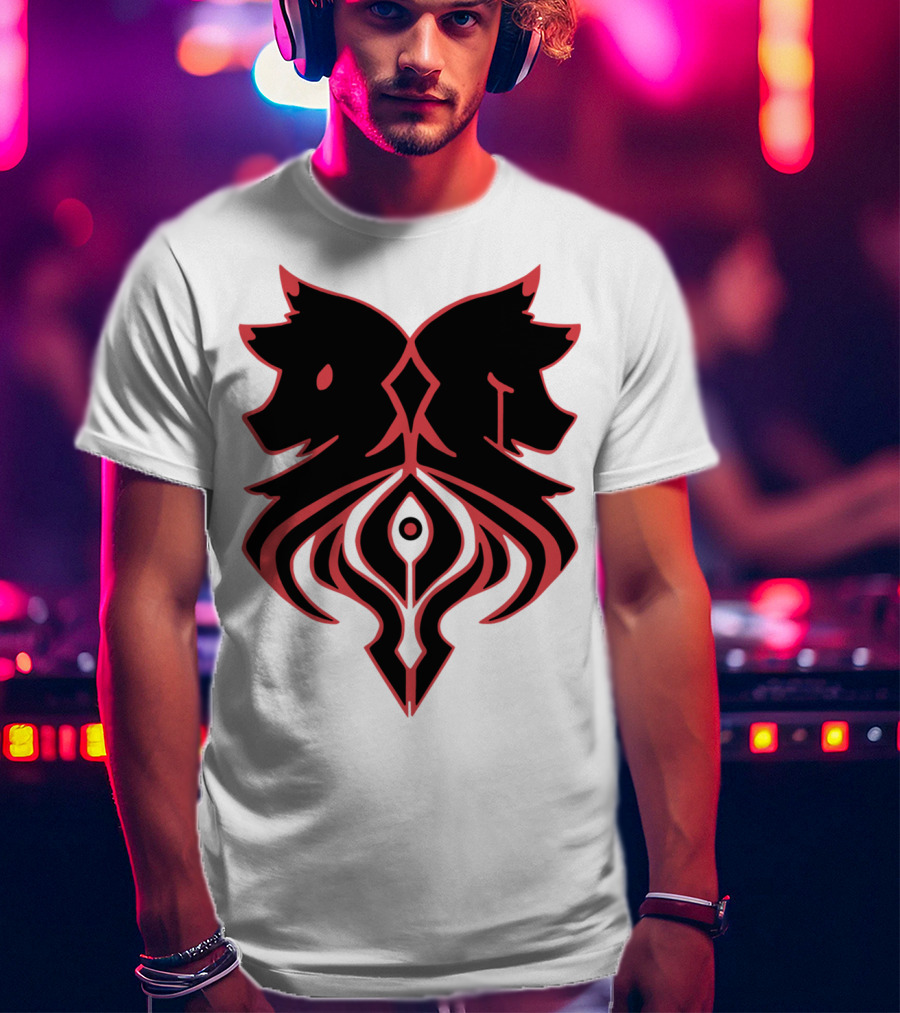 Aaron Lycan Twin Wolf Emblem T-Shirt