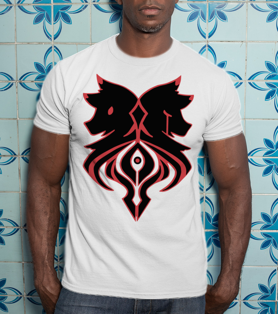 Aaron Lycan Twin Wolf Emblem T-Shirt