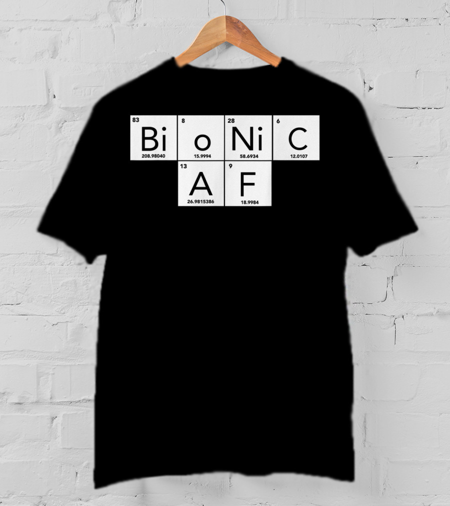 Bionic AF Periodic Table Elements Inspired Surgery Replacement Hos T-Shirt