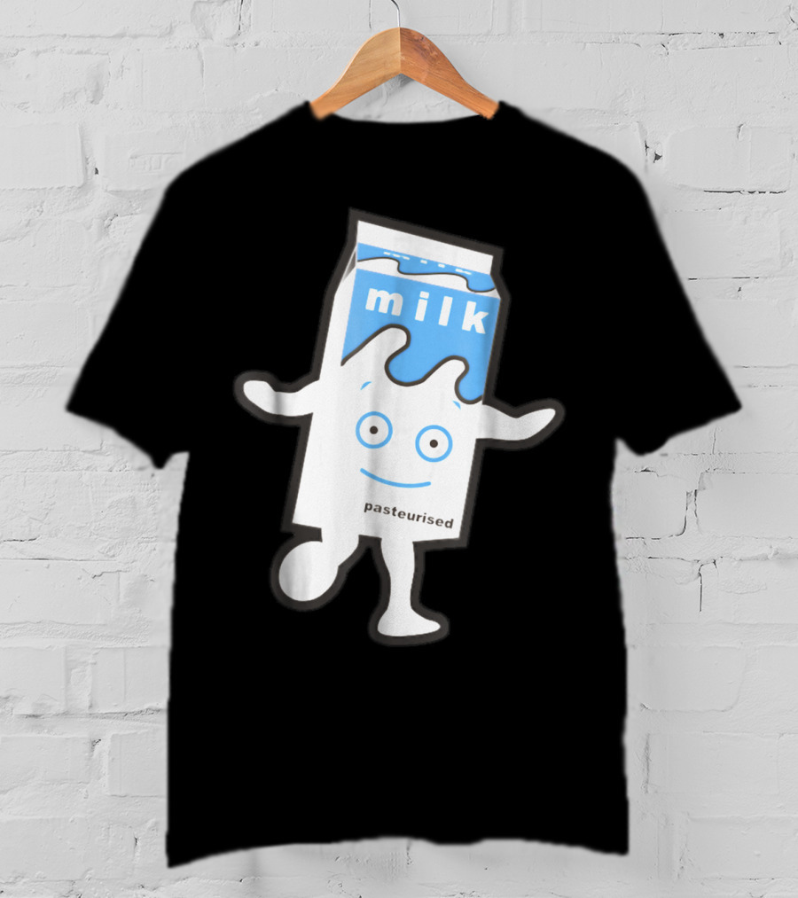 Blur Milky Milk Pasteurised Smiling Carton T-Shirt