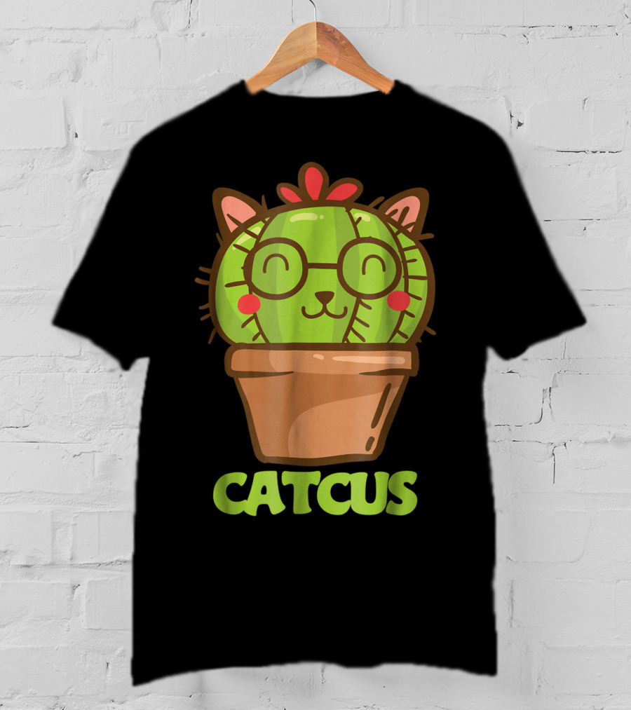 Catcus Cat Cactus Cat Humor Funny Cat Love T-Shirt