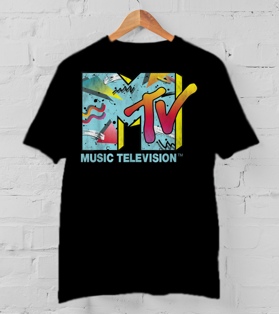 MTV Music Television Vibrant Retro 80s T-Shirt