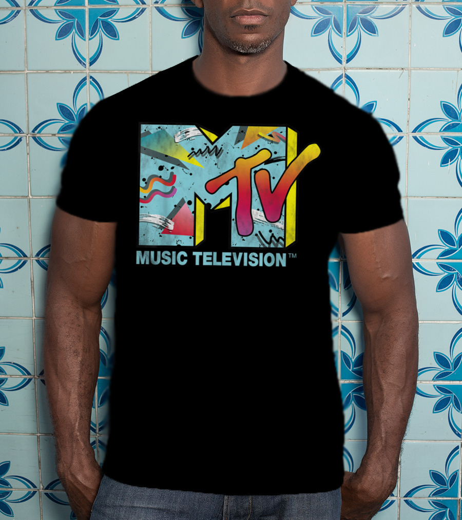 MTV Music Television Vibrant Retro 80s T-Shirt