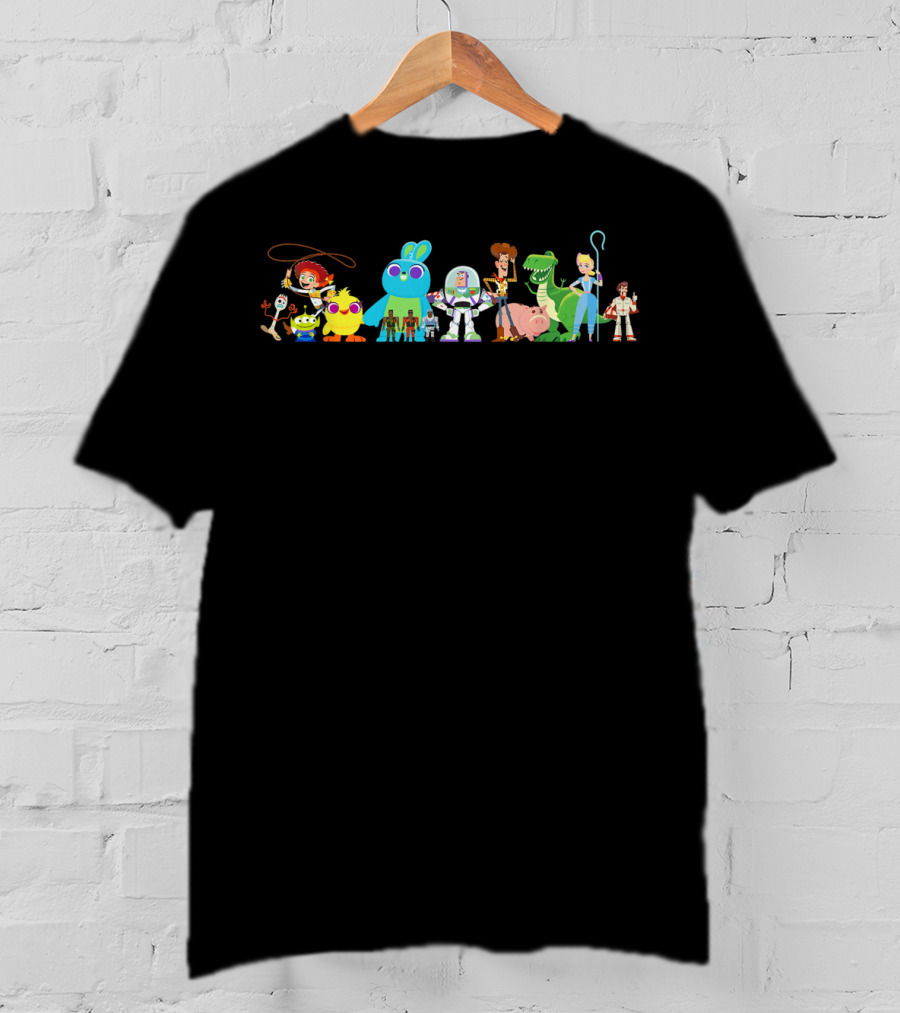 Disney Pixar Toy Story 4 Characters Group Image T-Shirt