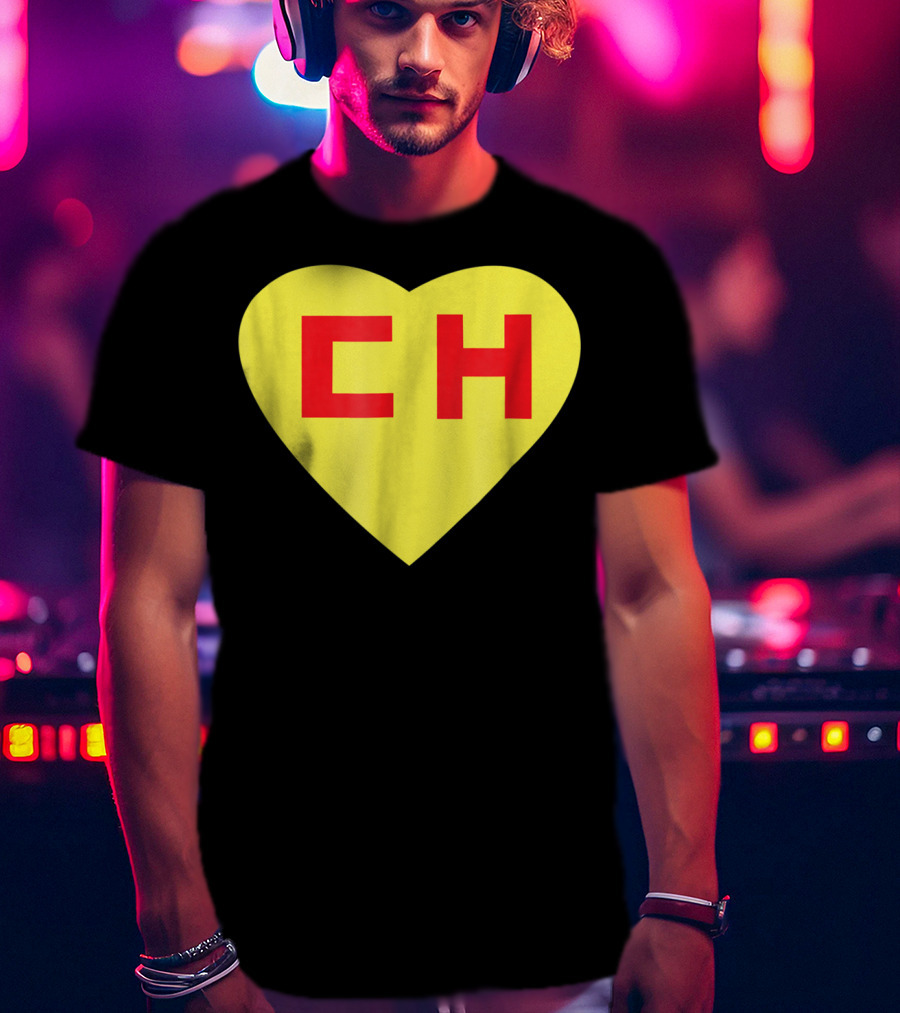 CH Heart El Chapulin Mexican Super Hero Colorado T-Shirt